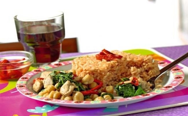 Curry de garbanzos y cerdo